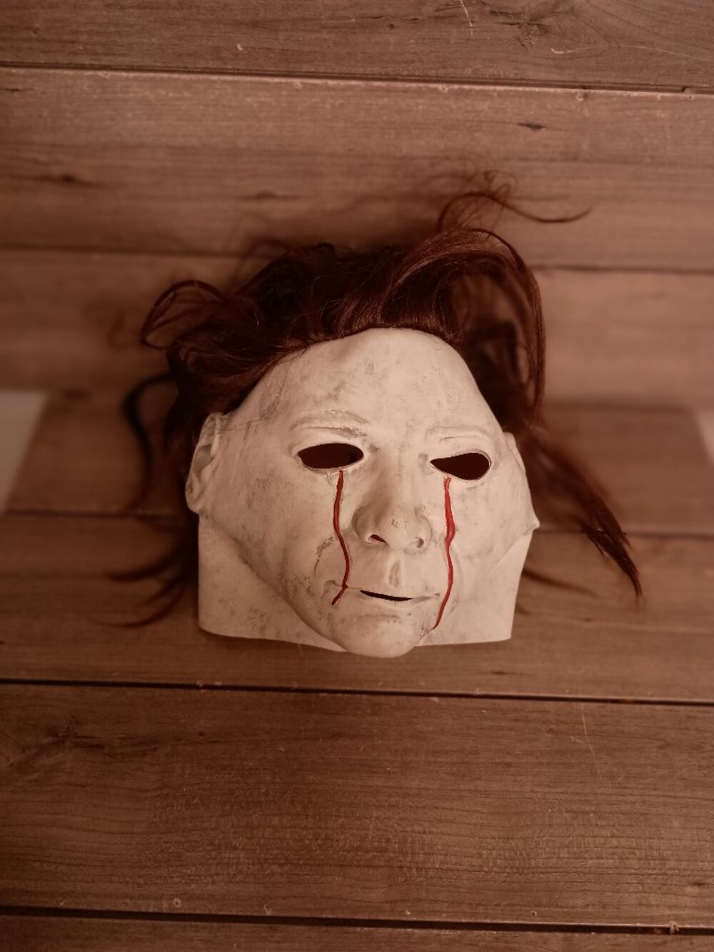 Halloween II Michael Myers Latex Halloween Mask Blood Tears Universal Studios